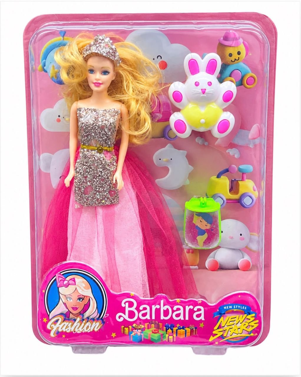 BARBİE BEBEK BARBARA AKSESUARLI BY-83