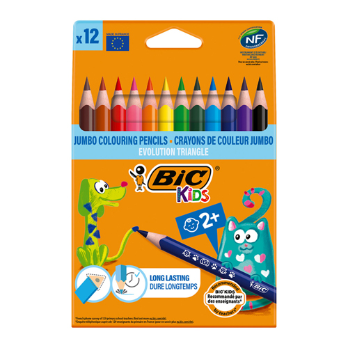 BİC JUMBO KURU BOYA 12'Lİ