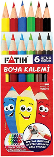 FATİH 6'LI YARİM BOY KURU BOYA
