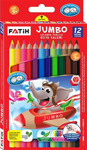FATİH JUMBO 12'Lİ KURU BOYA