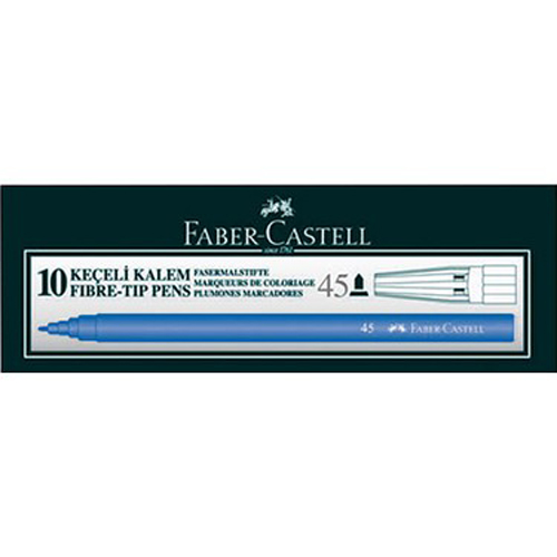 FABER CASTELL TEKLİ MAVİ KALEM PK:10'LU