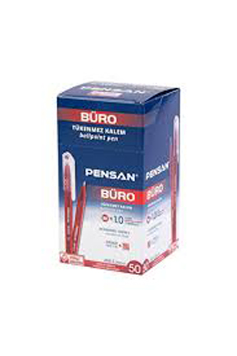 PENSAN BÜRO KIRMIZI 50'Lİ