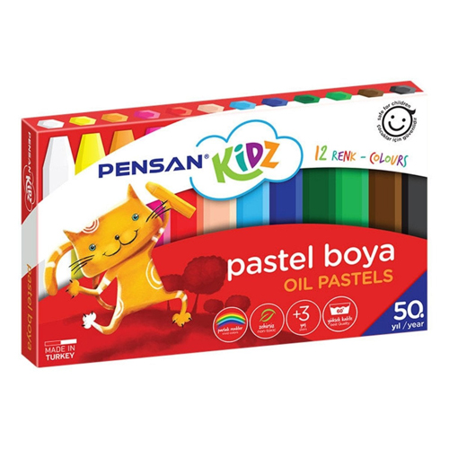 PENSAN KİDZ PASTEL BOYA 12'Lİ