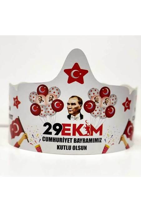 Milli Bayramlar Karton Taç 6lı -29 Ekim-