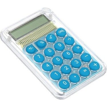 KARUIDA KK-1060 ŞEFFAF 8 HANE HESAP MAKİNASI
