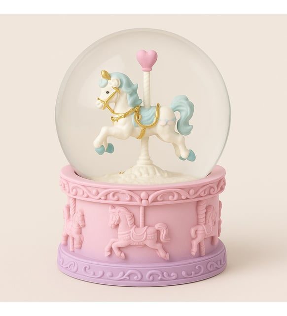 ORTA BOY IŞIKLI KAR KÜRESİ UNICORN