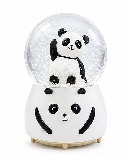 ORTA BOY IŞIKLI KAR KÜRESİ PANDA