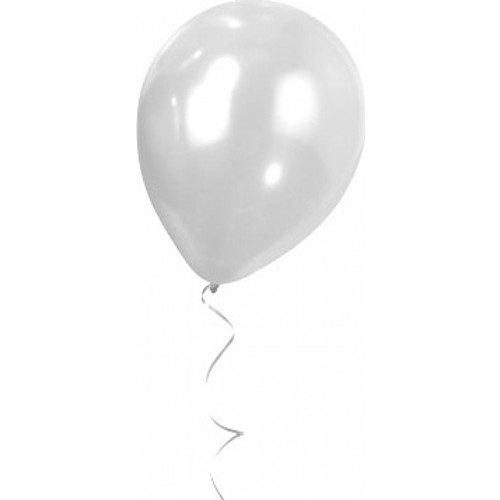 12" ECO METALİK BALON 100LÜ -BEYAZ-