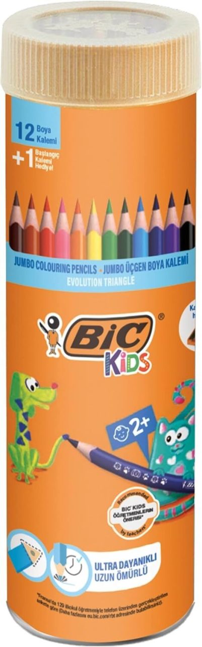BİC TÜP JUMBO KURU BOYA 12'Lİ