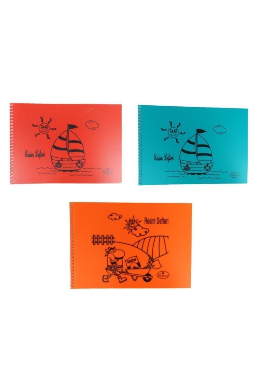 DEFNE 25X35 RESİM DEFTERİ SPRALLİ 60 YAPRAK