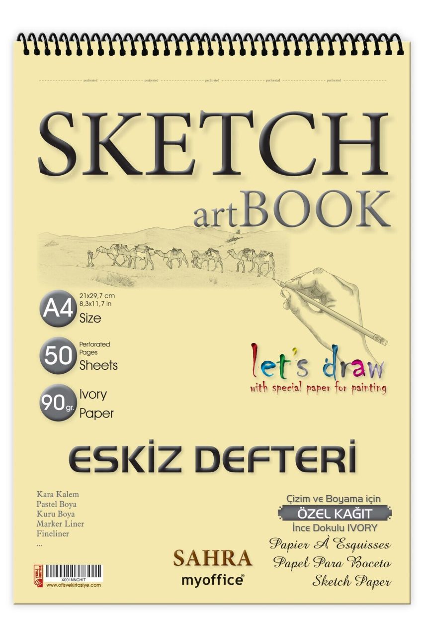 DEFNE SAHRA ESKİZ DEFTER A4 DEFTER