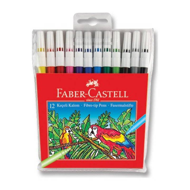 FABER CASTELL 12'Lİ KEÇELİ KALEM