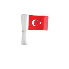 AY YILDIZ KAĞIT BAYRAK SOPALI BATTAL 40'LI