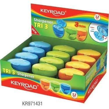 KEYROAD.KR973559.MAXI ÜÇLÜ KALEMTRAŞ.12/KT