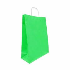 KİKA BÜKÜM SAPLI POŞET 25X12X31 AÇIK YEŞİL PK:24'LÜ