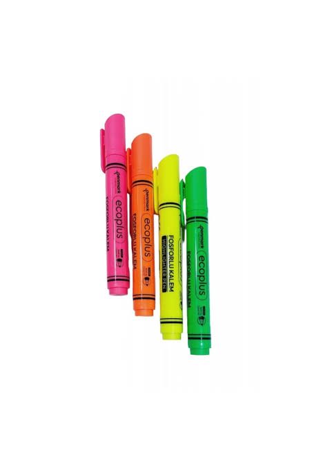 PENMARK ECOPLUS NEON FOSFORLU KALEM TURUNCU 12'Lİ