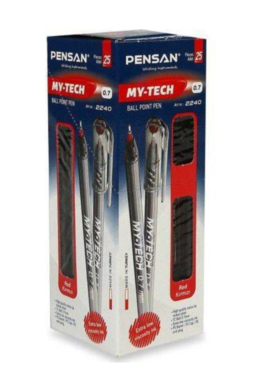 PENSAN MY-TECH 25 Lİ KIRMIZI TÜKENMEZ KALEM