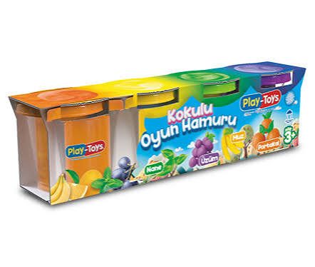 PLAY-TOYS 4'LÜ MEYVE KOKULU OYUN HAMURU